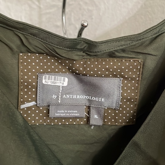 ANTHROPOLOGIE Women's Elyse Bias Slip Dress Size XL in Moss - Picture 5 of 8